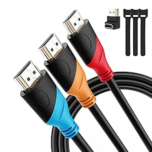 thumbnail image 2 of HDMI Cable With Ethernet C&E High Speed HDMI Cable 8 Feet With Ethernet - Supports 4K, 3D And Audio Return Channel Gold Plated HDMI 2 of 14