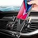 JAHMAI Car Phone Holder, Air Vent Gravity Sensing Auto Lock Metal Phone Mount Smart No Touch Design One hand Operate for iPhone X/8/7/6s/Plus/5S/Samsung S8/S7/Note and other 4-6 Inch Smartphones