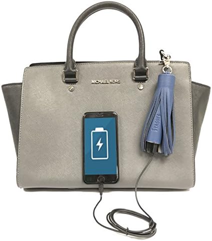 iTassel - Portable Rechargeable Power Bank Battery for any Wireless Device - Charge your Device anywhere &amp; look good doing it! - Navy