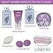 Spa Gift Basket, Luxury 8 Piece Bath & Body Set For Men/Women, Lavender & Jasmine Fragrance - Enriched with Shea Butter & Vitamin E - Includes Bath Bomb, Cosmetic Bag, Shower Gel, Bubble Bath & More!