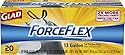 Glad ForceFlex Tall Kitchen Drawstring Trash Bags, White - 13 gal - 20 ct