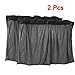 Amico 2 Pcs Suction Cup Black Mesh Window Curtains Car Sun Shade 50 cm x 75 cm