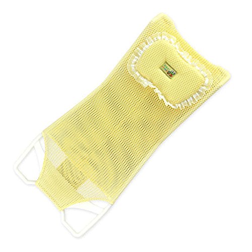 Baby Bathtub Seat Support Sling Hammock Net for Baby Bathe (Yellow)