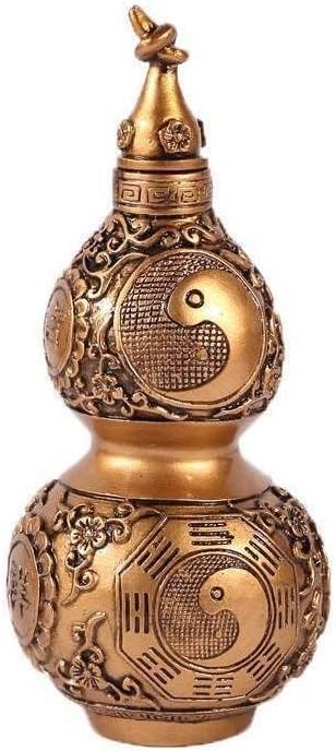 lachineuse WU Lou Feng Shui Water Bottle, Gold, 8x8x18cm
