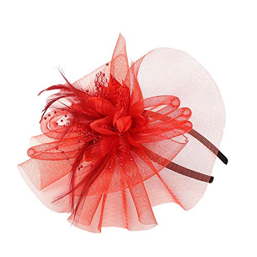Respctful ♪☆ Hat Clearancesales,Girls Women Cocktail Party Headwear Feather Fascinators Top Hat