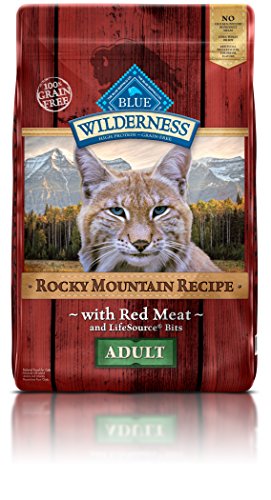 BLUE Wilderness Rocky Mountain Recipe Recipe  Adult Grain Free Red Meat  Dry Cat Food 11-lb