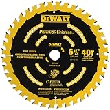 DEWALT 6-1/2-Inch Circular Saw Blade, 40-Tooth (DW9196)