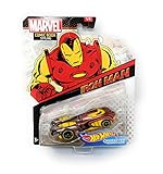 Hot Wheels Character Cars Iron Man - Marvel Comic Book Styling Series 1/4