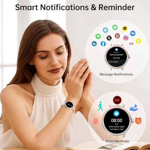 Smart Watch for Women Men(Answer/Make Calls), Fitness Tracker Built-in AI Voice, 1.27" HD Smartwatch with Heart Rate/Sleep/Step/SpO2 Monitor, 100+ Sports Modes, IP68 Waterproof Watch for Android iOS