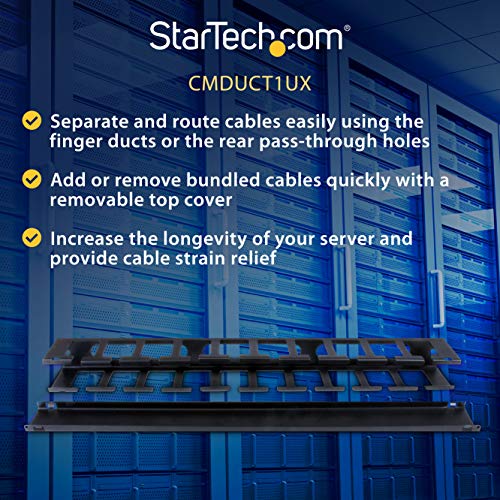 Mua StarTech.com Horizontal 1U Server Rack Cable Management Finger Duct ...