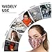 Debrief Me Anti Dust Face Mouth Cover Mask Respirator - Dustproof Anti-bacterial Washable - Reusable masks Respirator Comfy - Cotton Germ Protective Breath Healthy Safety Warm Windproof (Orange-Mix)