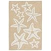 Liora Manne Capri Coastal Starfish Neutral Indoor/Outdoor Rug, 1'8" x 2'6"