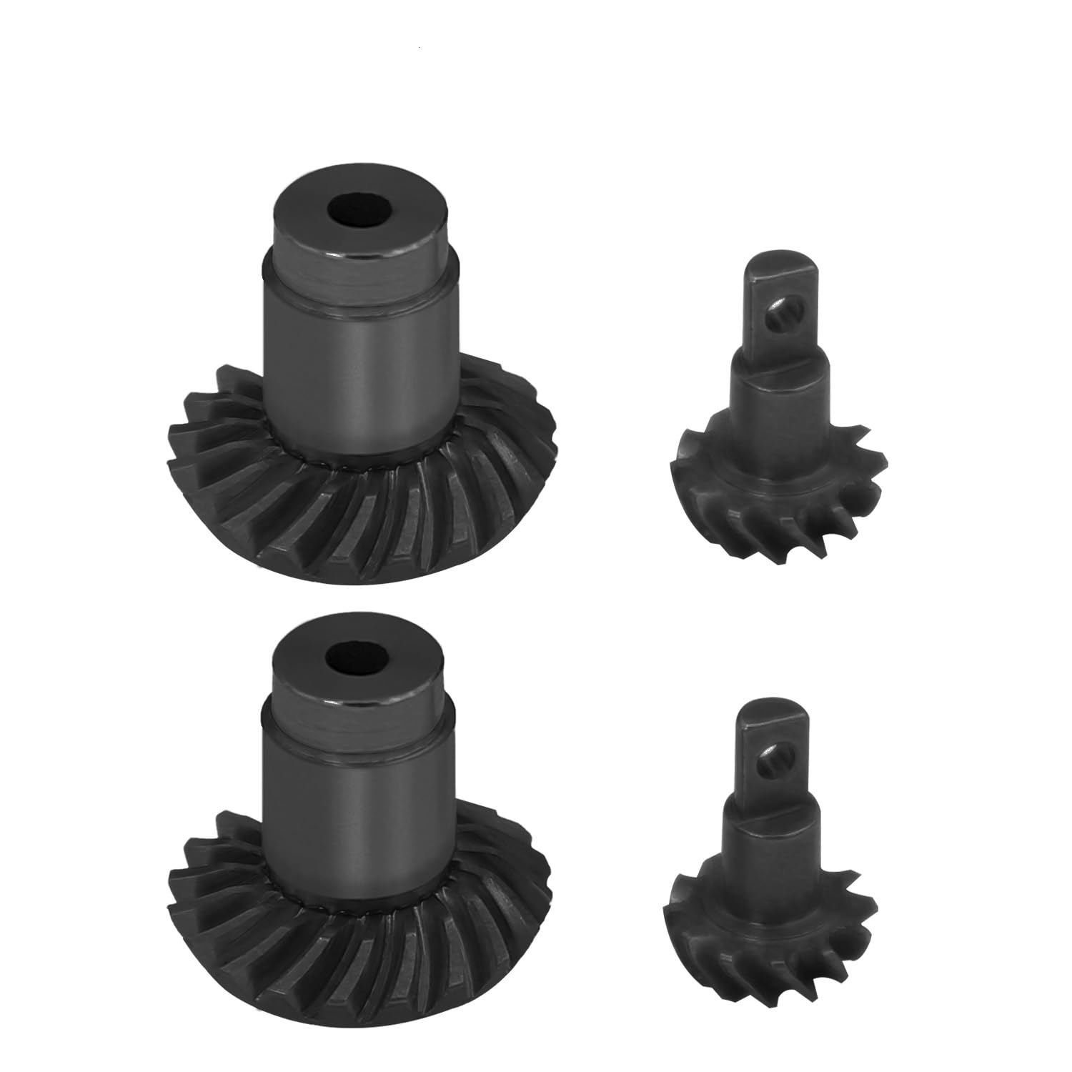 Photo 1 of 12T/24T 12T/20T Steel Overdrive Helical Axle Gears Bevel Gear Set for FMS 1/24 1/18 RC Crawler FCX18 FCX24 Upgrade Parts (2 Pairs 12/20T)