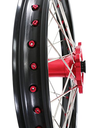 ProTrax Complete Rear Wheel Rim 19"X 2.15 Red Hub HONDA CRF250R 2004-2013
