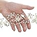 SWEETV Bridal Headband Wedding Headpiece for Bride Hair Accessories for Wedding Hair Pieces Crystal Pearl Hair Vine Sliver