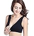 CAKYE Nursing Bras, Cakey Nursing Tank Tops Sleep Bra For Maternity/Breastfeeding (Medium/36B,36C,36D, Black)