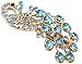Women's Vintage Crystal Peacock Hair Clip Head Wear