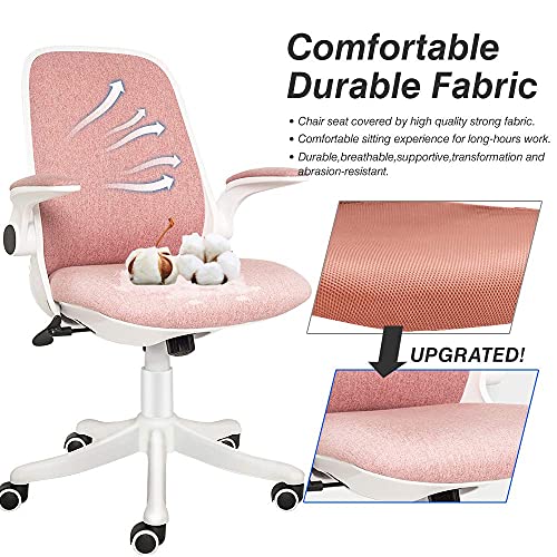 ELECWISH Office Chair Ergonomic Desk Chair Mid Mesh Back Swivel Seat