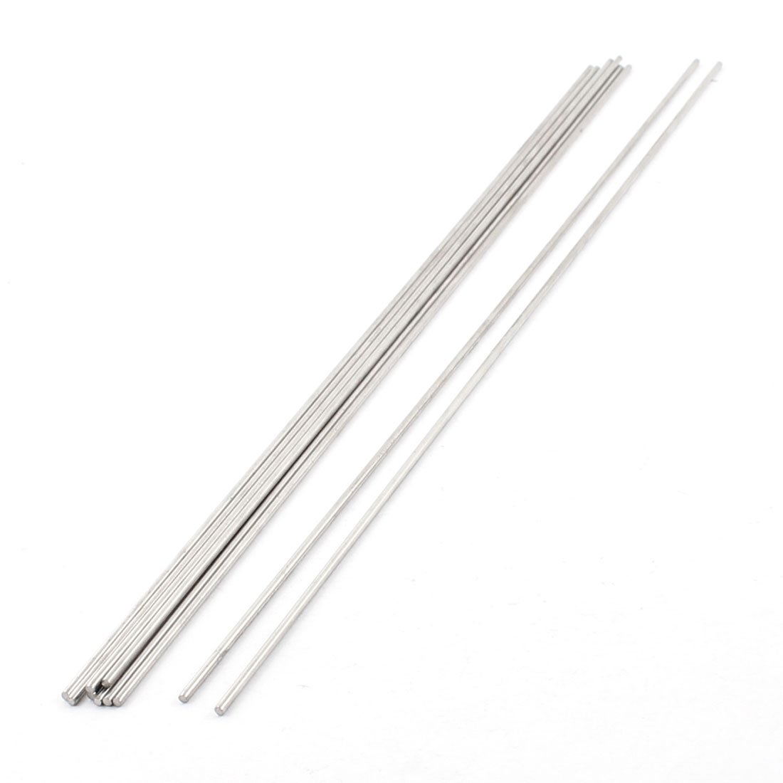 Uxcell a14101000ux0998 10Pcs 2 mm Diameter 300 mm Length Stainless Steel Round Rod Sha for RC Car (Pack of 10)