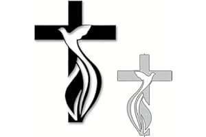 1 Pcs Dove Gray Cross Metal Die Cuts,Easter Dove and Cross Metal Cutting Dies,DIY Scrapbooking Artist Cutting Dies Stencil Te