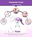 Manual Breast Pump with Lid for Breastfeeding using only 100% Food Grade, BPA-Free Breastpump Materials for Hands Free Breast Feeding