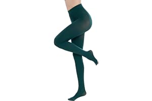 CozyWow Run Resistant 80D Soft Solid Color Semi Opaque Footed Tights High Waist