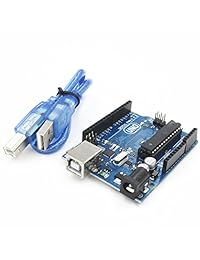 hiletgo 2pcs uno r3 ATmega 328P ATmega 16U2 placa de desarrollo Compatible con UNO R3 Arduino