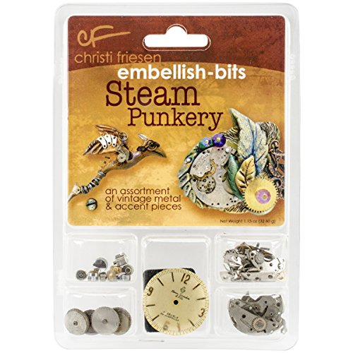 Great Create Christi Friesen Steampunk / Embellishment Art Supplies (Style 642) Vintage Metal and Clock Parts - Steam Punkery Embellish Bits