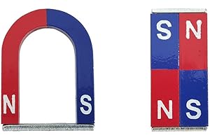AplysiaTech Physics Science Alnico5 Magnet Kit for Experiment, Educational Horseshoe & Bar Magnets Set with North and South Identified Used by Teachers, Showing the Magnetic Field Distribution(3 Pack)