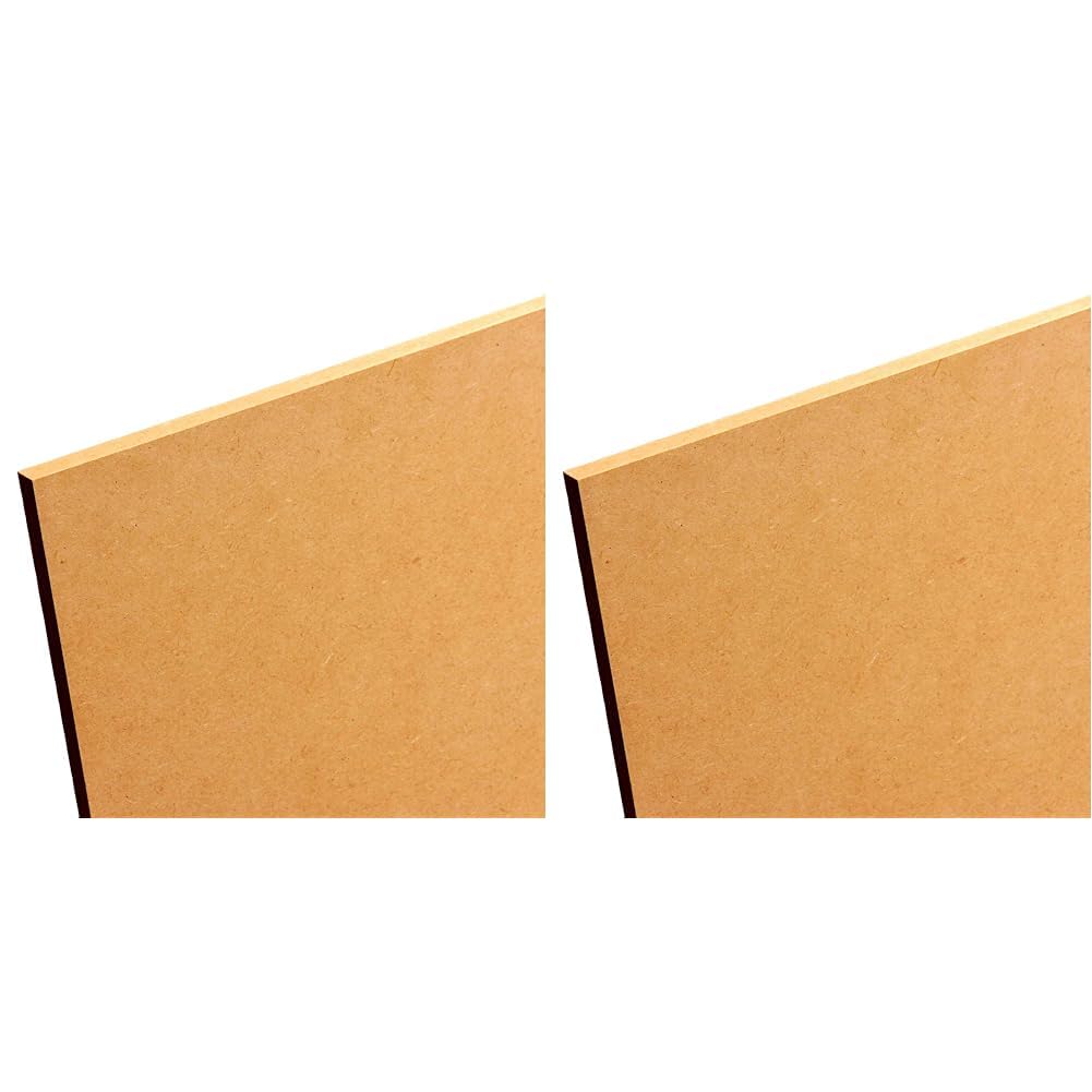 A4 Artist Drawing Board Art Board Smooth Artist Wooden Panel for Painting Watercolour Sketching Mix Media MDF Wood Panel Use with Easel Or Standalone 12mm Thick (A4 Size - 210mm x 297mm) (Pack of 2)