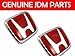 JDM Red-h Front & Rear Emblem Honda Civic Ek9 Ek 96-00 2 Emblem