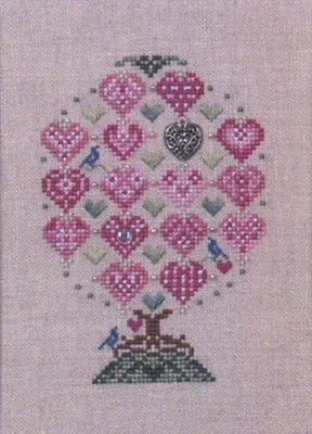 Just Nan Love Birds Tree Chart and Embellishment Pack