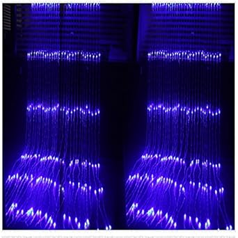 Buy A2z Led Pvc Waterfall Curtain Lights 3x3m Blue Online At
