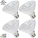TORCHSTAR #Wet Location# Dimmable PAR30 LED Light Bulb, High CRI90+, 10W (75W Equivalent), 5000K Daylight, 850Lm, E26 Medium Base, 3 Years Warranty, Pack of 4