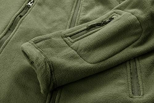 CRYSULLY Males’s Army Tactical Sport Heat Fleece Hooded Outside Journey Jacket Coats