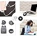MAIRUI Wired Earbud Case 2 Pack Earphone Headphone Cord Organizer Earbuds Wrap Soft Silicone Magnetic Holder Storage Tangle Free Cable Winder(2 Black)