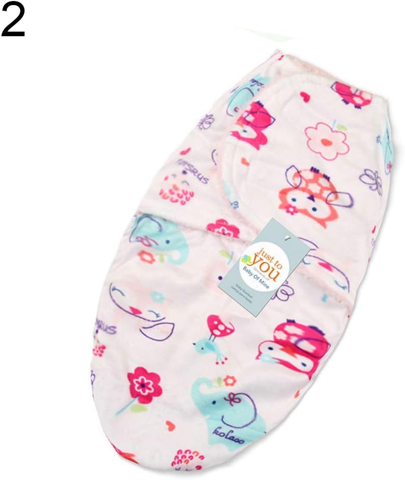 Lsgepavilion Newborn Baby Dual-layer Wrap Swaddle Blanket Infant Sleeping Bag Breathable Warm Soft