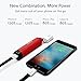 DOFLY 3400mAh Compact Portable Phone Charger, Mini Powerbank External Battery with Keychain Micro USB Cable for All Devices, MP3 / MP4 Players, Tablets and Other USB Mobile Smartphones(Red)