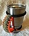 USA Handmade Paracord Yeti / Ozark / Rtic Rambler 30 Oz Tumbler Handle, blaze orange/camo......
