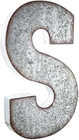 Amazon Com Huge 20 Metal Alphabet Wall Decor Letter S Rusted