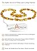 Amber Teething Necklace for Babies, Certified Amber Beads, 50% Higher in Value and Effectiveness, Extra Safe Teething Necklace with Teething Pain & Drooling Reduce Properties / HNY.P-BN29.5