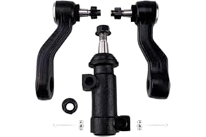 KAC Upgraded Control Arms & Ball Joint Assembly with 4 Groove Spline, 3PC Pitman Idler Arm Idler Bracket KIT For Gmc Yukon Chevy