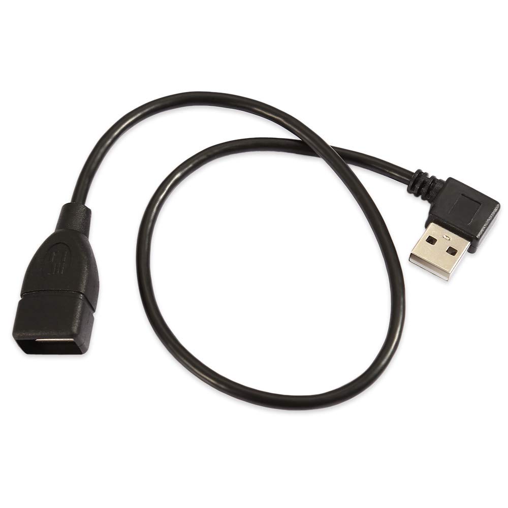 CY USB 2.0 A Type Male Right Angled to USB 2.0 Female Extension Cable 90 Degree Connector 40cm