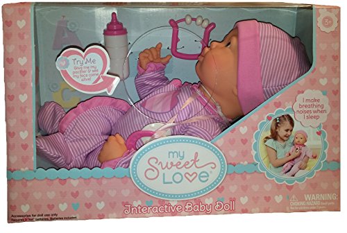 my sweet love breathing interactive baby doll