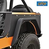 EAG Off Road Steel Rear Corner Guards Fit for 76-86 Jeep Wrangler CJ7