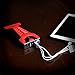 Brightech - SCORPION Portable Car Battery Jump Starter with SmartJump Technology - 10000 mAh Handheld Jump Box and Battery Charger for Electronics and Mobile Devices with Carrying Case - Crimson Red