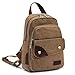 CLELO B495 Vintage Small Canvas Sling Rucksack Backpack Ipad Bag