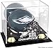 Philadelphia Eagles Super Bowl LII Champions Golden Classic Mini Helmet Logo Display Case - Fanatics Authentic Certified