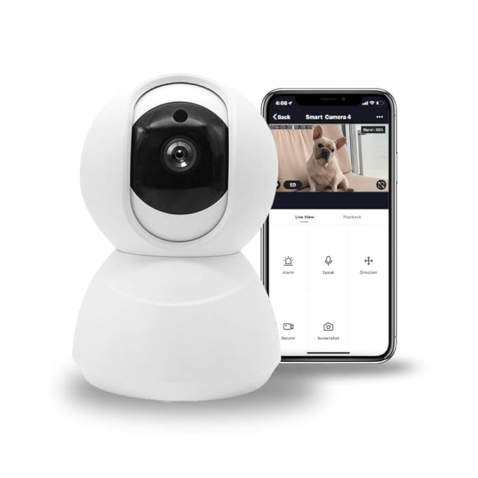 Levittownnow Com Laygudras Wireless Wifi Camera Clever Dog Smart Baby Monitor Support P2p Night Vision Record Video Two Way Audio Motion Detected For Ios Android Tablet Smartphone Pink Baby Monitors Safety Equipment