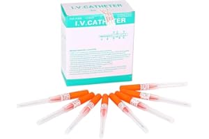 DOWEI Ear Nose Piercing, 50pcs 14G Piercing IV Catheter Piercing for IV Start Kits,Body Piercing Tools,Piercing Supplies (14G)